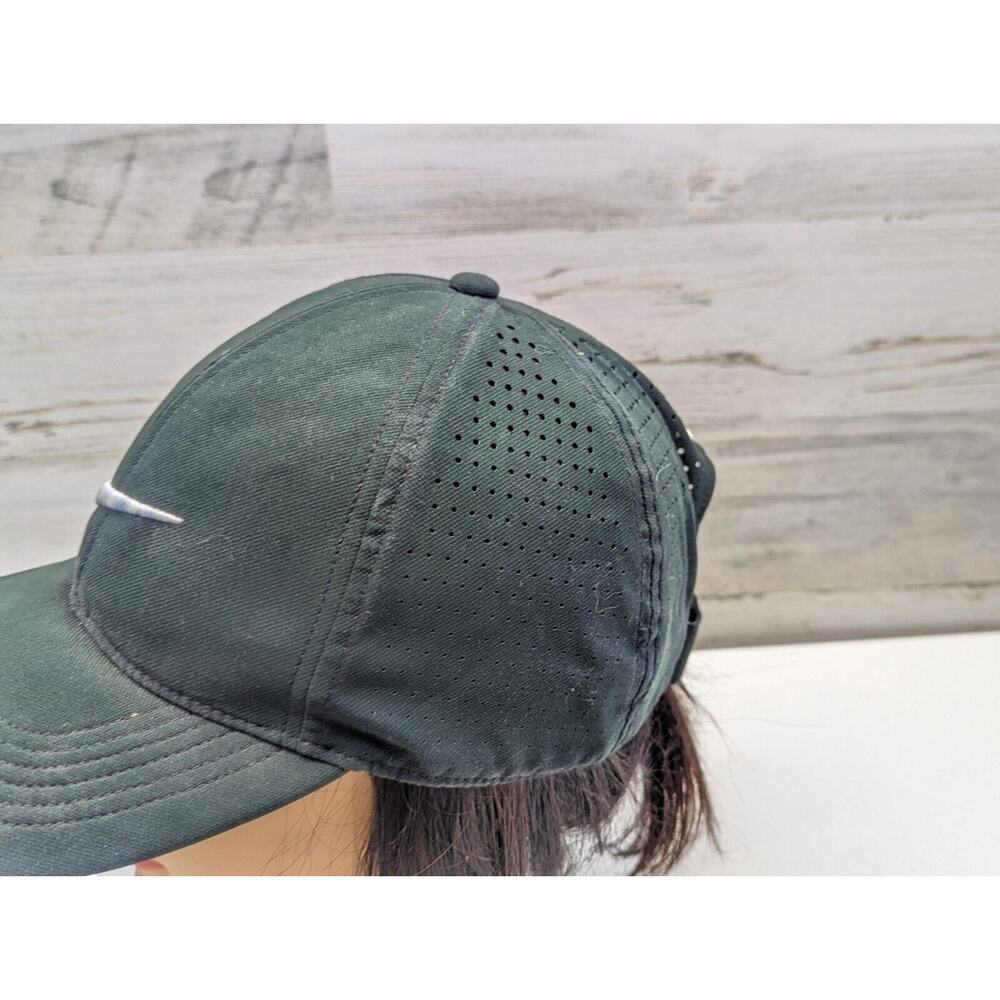 Nike Golf Black Legacy 91 Dri Fit Hot‎ Weather Polyester Baseball Cap Adult OSFA - Picture 2 of 9